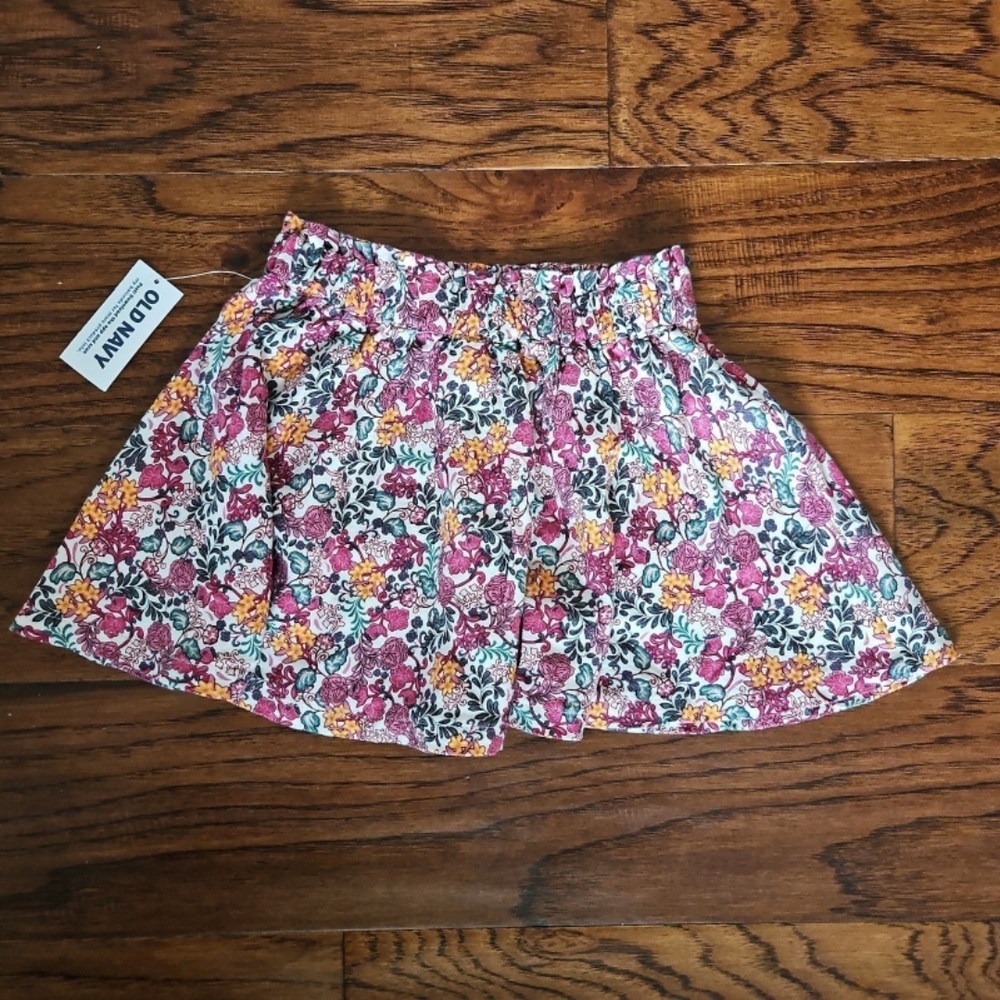 NEW Old Navy 18-24  Month Baby Toddler Girl Skirt Floral Pink Green White